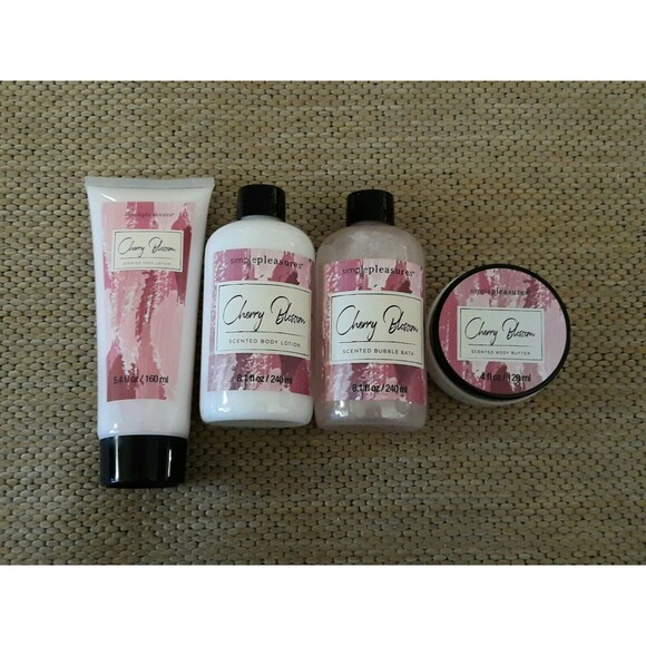 Simple Pleasures Cherry Blossom Body 4pc Set ~ BRAND NEW SEALED!!! - Picture 4 of 4